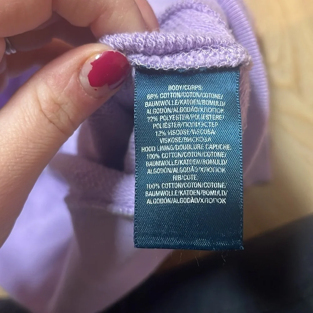 Ralph Lauren girls lavender montauk zip-up